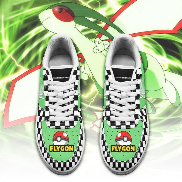 Poke Flygon Air Sneakers Anime Checkerboard PT07-N