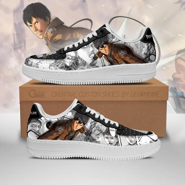 AOT Bertholdt Air Sneakers Anime Shingeki Mixed