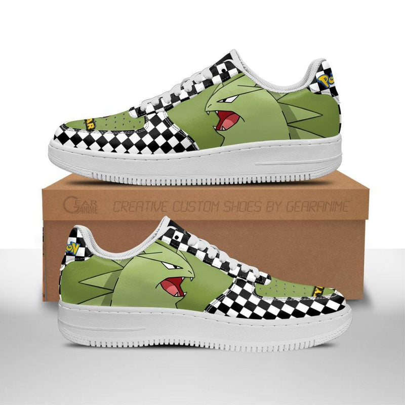 Poke Tyranitar Air Sneakers Anime Checkerboard