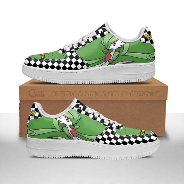 Poke Gardevoir Air Sneakers Anime Checkerboard