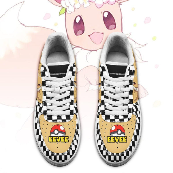 Poke Eevee Air Sneakers Anime Checkerboard PT0720