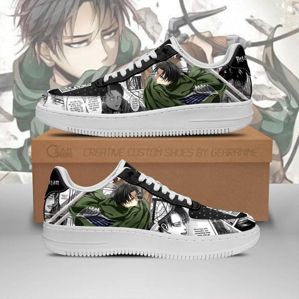 AOT Levi Air Sneakers Anime Shingeki Mixed PT06AF