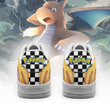 Poke Dragonite Air Sneakers Anime Checkerboard PT0720