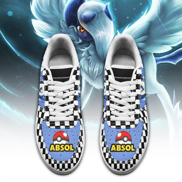 Poke Absol Air Sneakers Anime Checkerboard PT0420