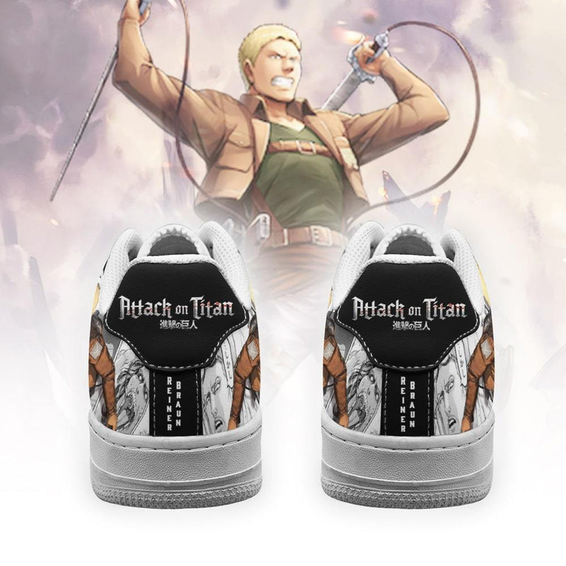 AOT Reiner Air Sneakers Anime Shingeki