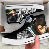 Levi Ackerman High Top Shoes Shingeki Shoes