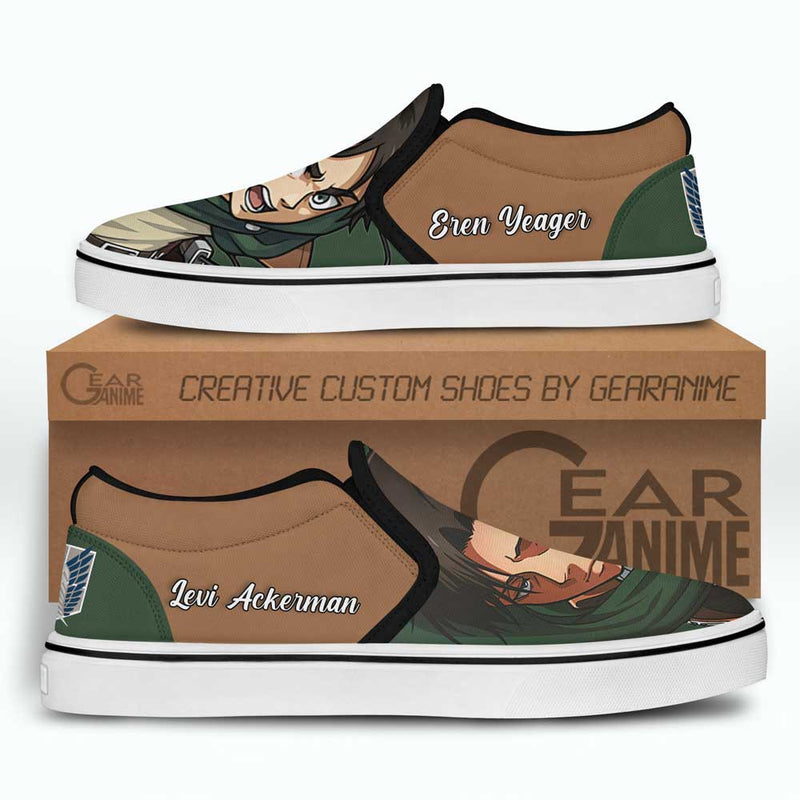 Eren vs Levi Slip-On Shoes NTT070