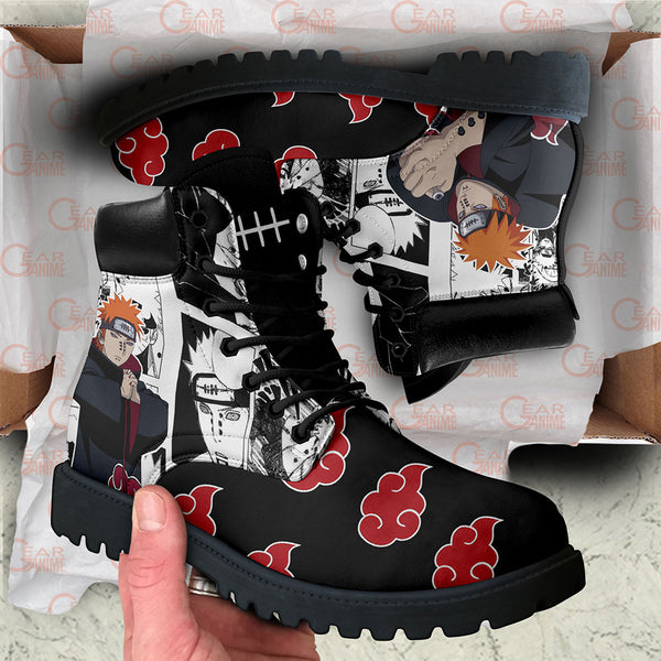 Pain Boots Shoes Anime Custom