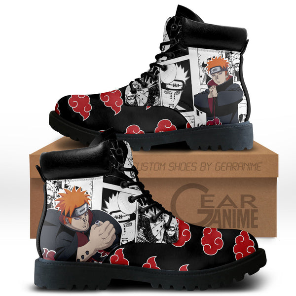 Pain Boots Shoes Anime Custom