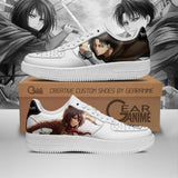 Levi and Mikasa Ackerman Air Sneakers Anime AOT PT12AF