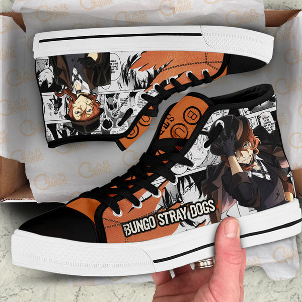 Chuuya Nakahara High Top Shoes Anime Custom