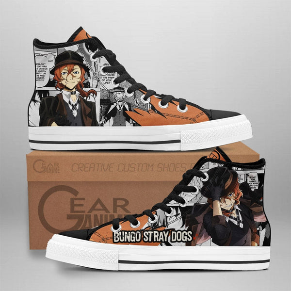 Chuuya Nakahara High Top Shoes Anime Custom