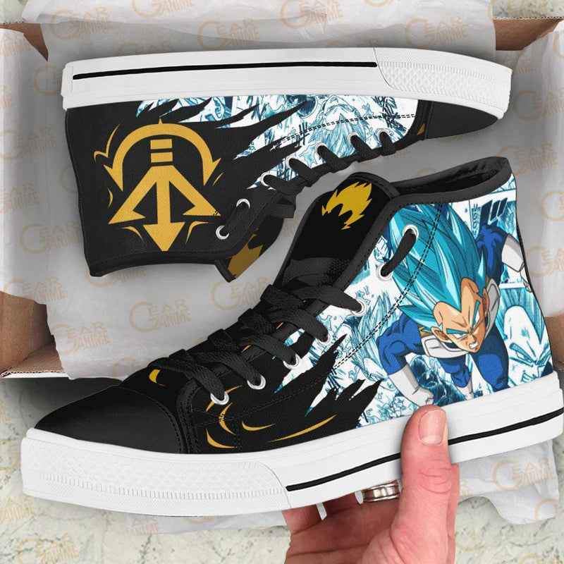 Vegeta Blue High Top Shoes TT3108