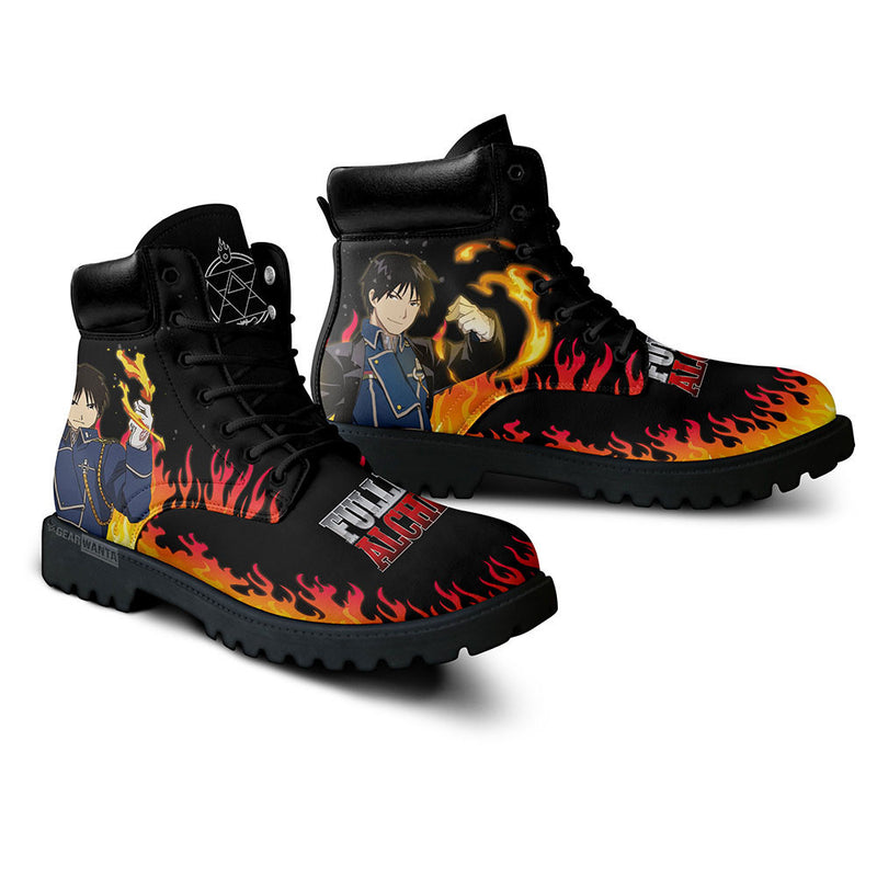 Roy Mustang Boots Shoes Anime Custom