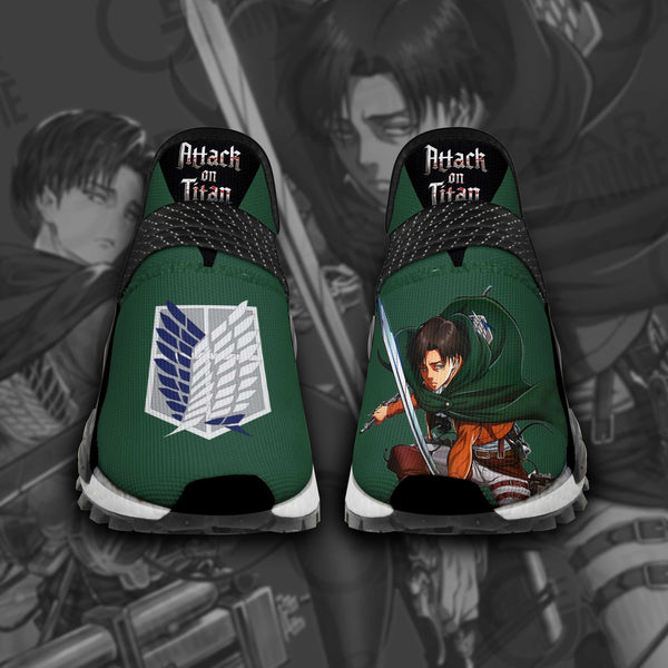 AOT Levi Ackerman Shoes Shingeki NMD-BL