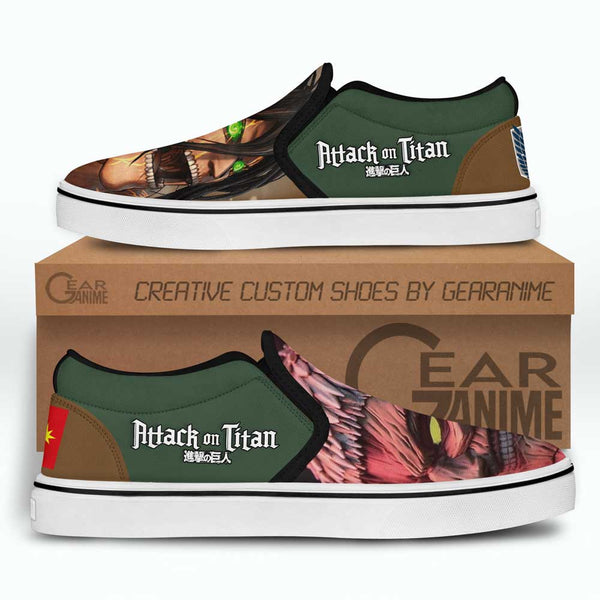 Attack vs Armored Titan Slip-On Shoes NTT070