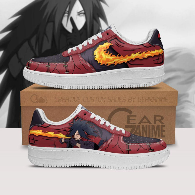 Madara Air Sneakers Anime Fire Jutsu06