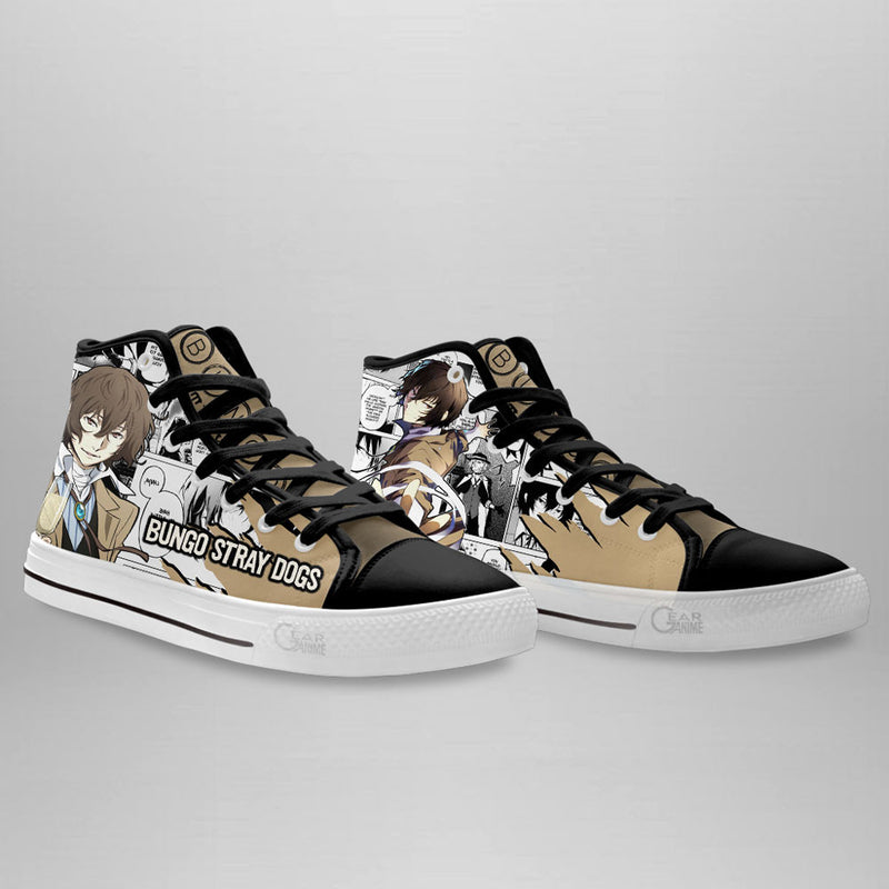 Osamu Dazai High Top Shoes Anime Custom