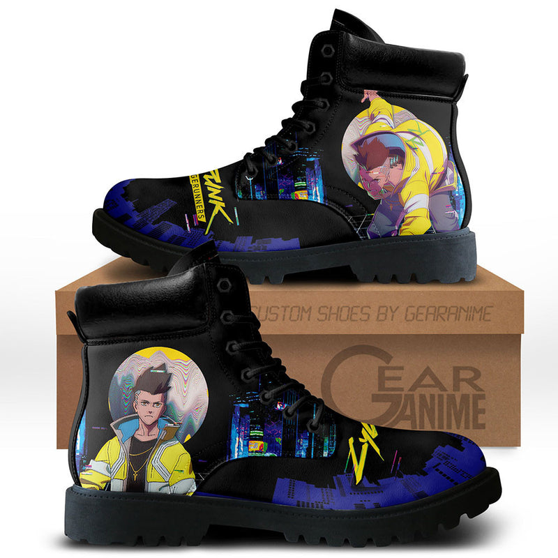 Cyberpunk David Martinez Boots Shoes Anime Custom