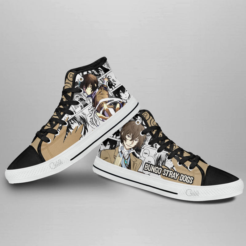 Osamu Dazai High Top Shoes Anime Custom