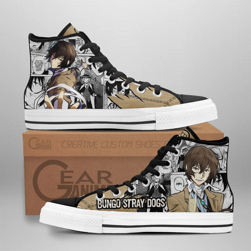 Osamu Dazai High Top Shoes Anime Custom