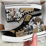 Osamu Dazai High Top Shoes Anime Custom