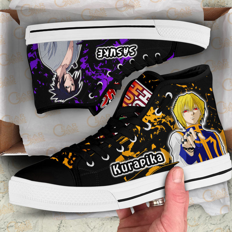 Kurapika and Sasuke Uchiha High Top Shoes NTT210