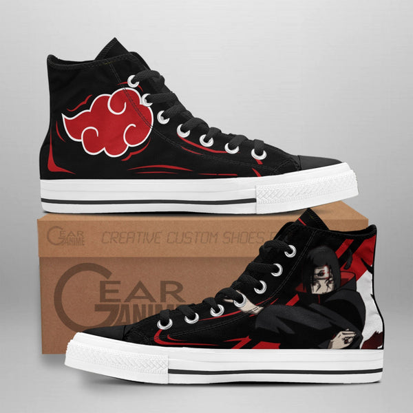 Akatsuki Itachi Jutsu High Top Shoes