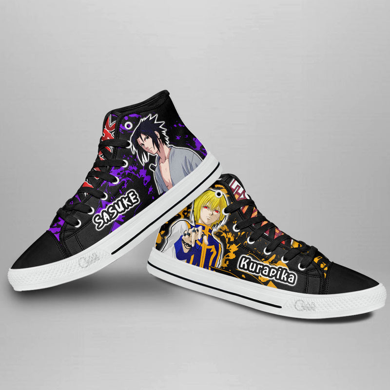 Kurapika and Sasuke Uchiha High Top Shoes NTT210