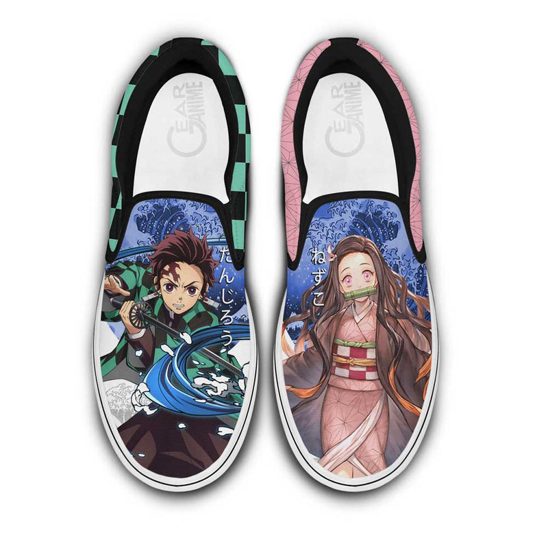 Nezuko Kamado and Tanjro Slip-On Shoes NTT090