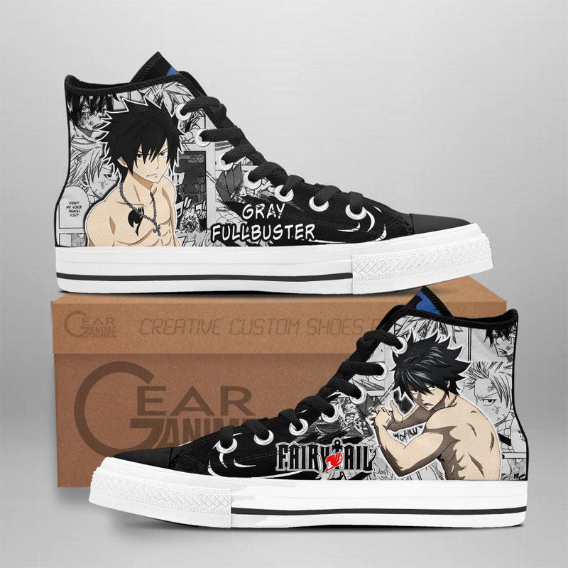 Gray Fullbuster High Top Shoes NTT041