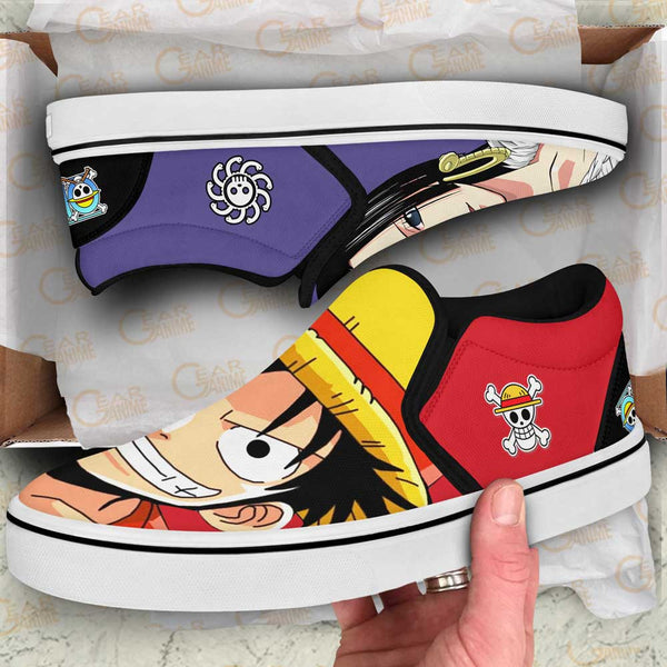 Boa Hancock and Luffy Slip-On Shoes NTT040