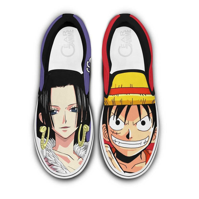 Boa Hancock and Luffy Slip-On Shoes NTT040