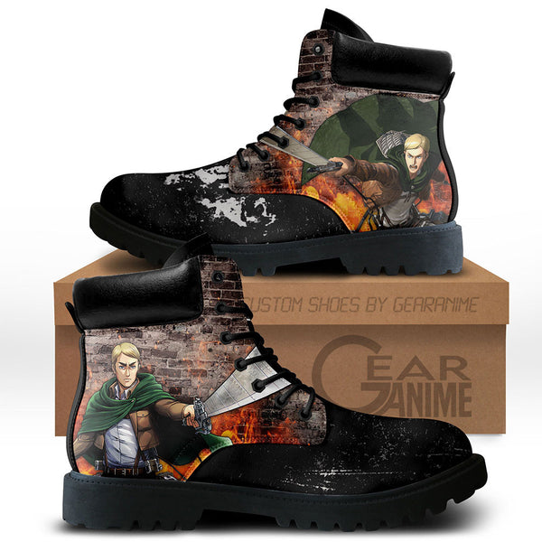 Shingeki Erwin Smith Boots Shoes Anime Custom