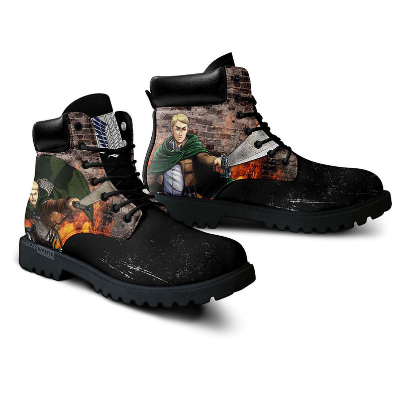 Shingeki Erwin Smith Boots Shoes Anime Custom