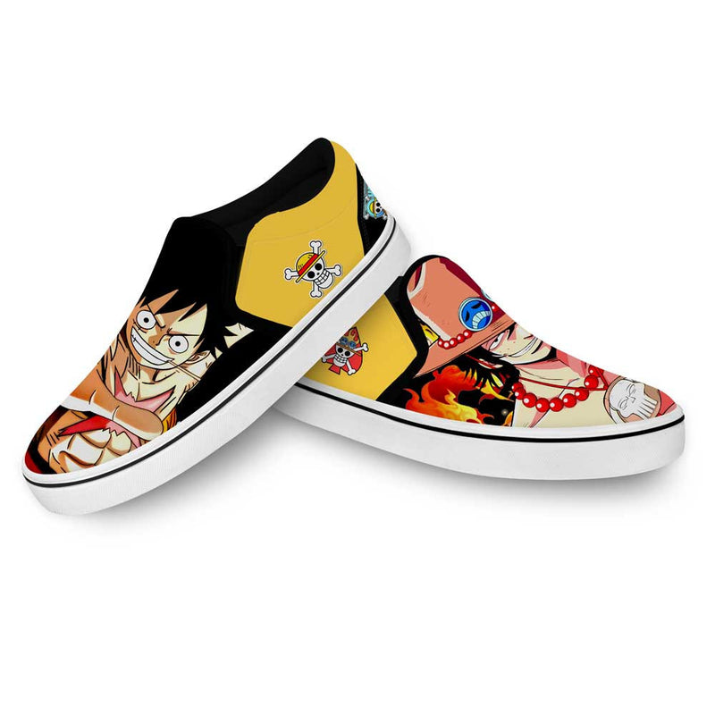 Portgas Ace and Luffy Slip-On Shoes NTT040