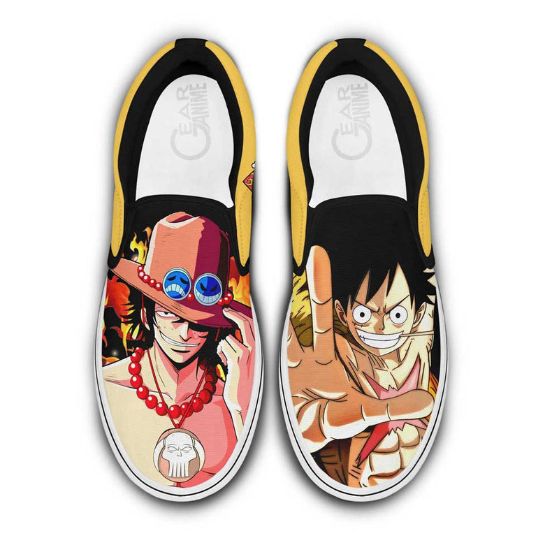 Portgas Ace and Luffy Slip-On Shoes NTT040