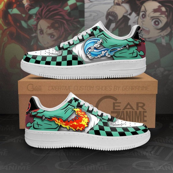 Tanjiro Water Sun Breathing Air Sneakers Anime Custom