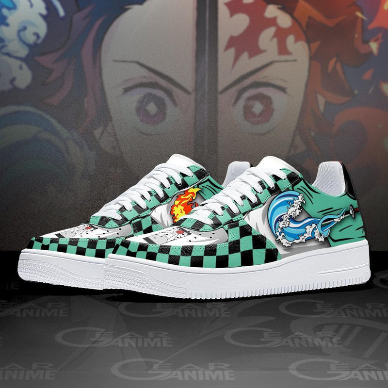 Tanjiro Water Sun Breathing Air Sneakers Anime Custom