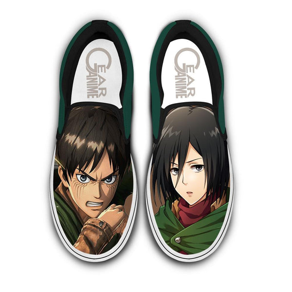 Eren and Mikasa Slip-On Shoes NTT070