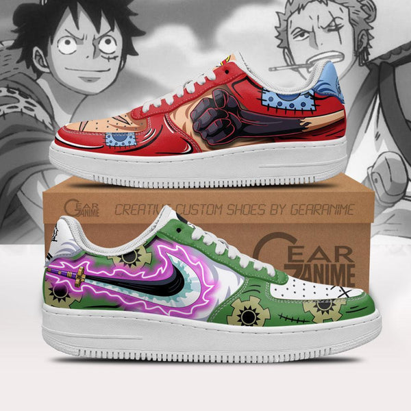 Luffy vs Zoro Air Sneakers Haki One Piece Shoes