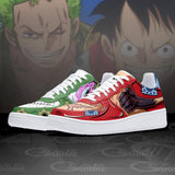 Luffy vs Zoro Air Sneakers Haki One Piece Shoes