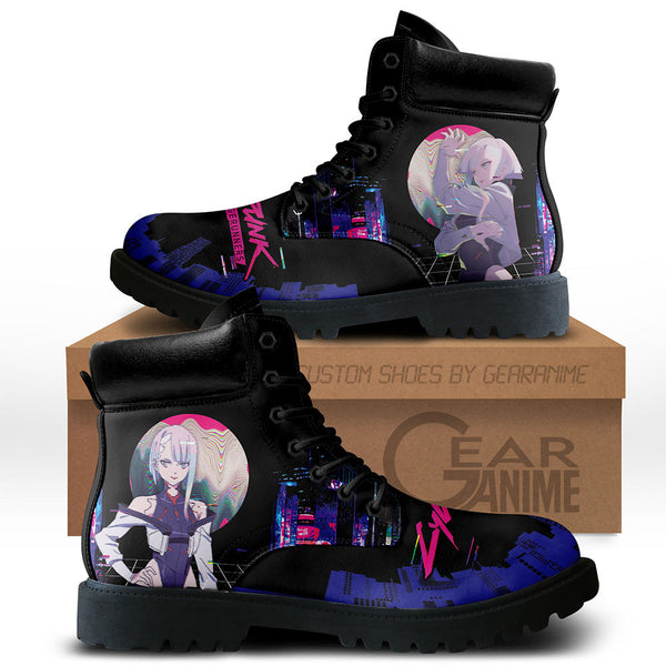 Cyberpunk Lucy Boots Shoes Anime Custom