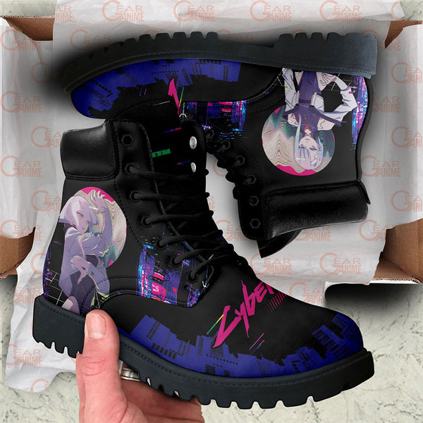 Cyberpunk Lucy Boots Shoes Anime Custom