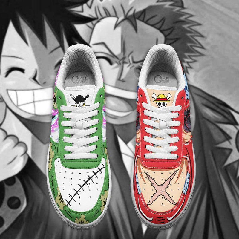 Luffy vs Zoro Air Sneakers Haki One Piece Shoes