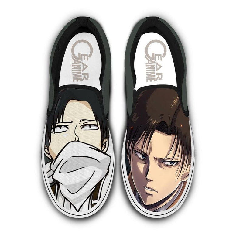 Levi Ackerman Slip-On Shoes Funny Shoes NTT070