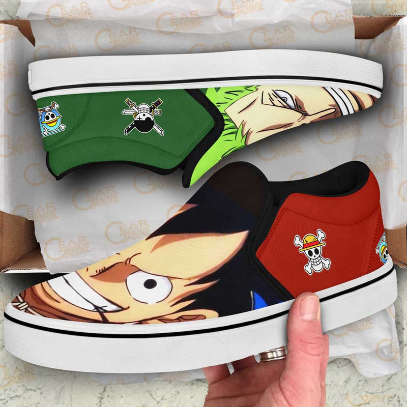 Luffy and Zoro Slip-On Shoes NTT040