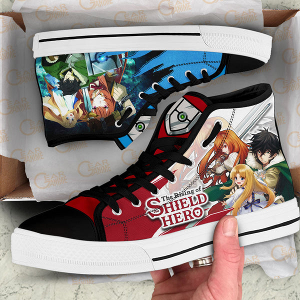 Naofumi Iwatani Raphtalia and Filo High Top Shoes The Shield Hero NTT240