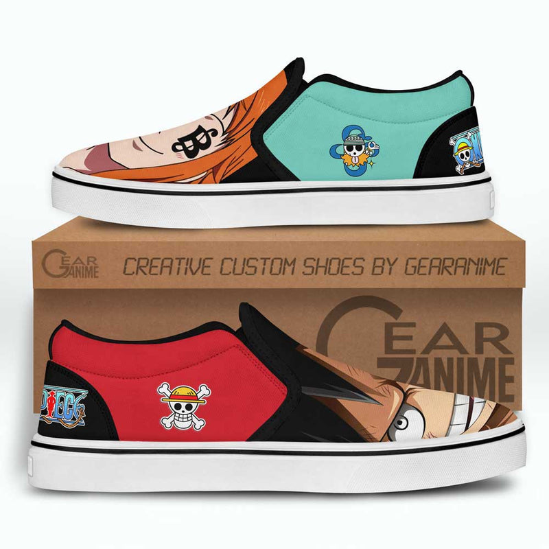 Nami and Luffy Slip-On Shoes NTT040