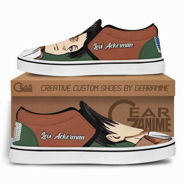 Captain Levi Ackerman Slip-On Shoes NTT070